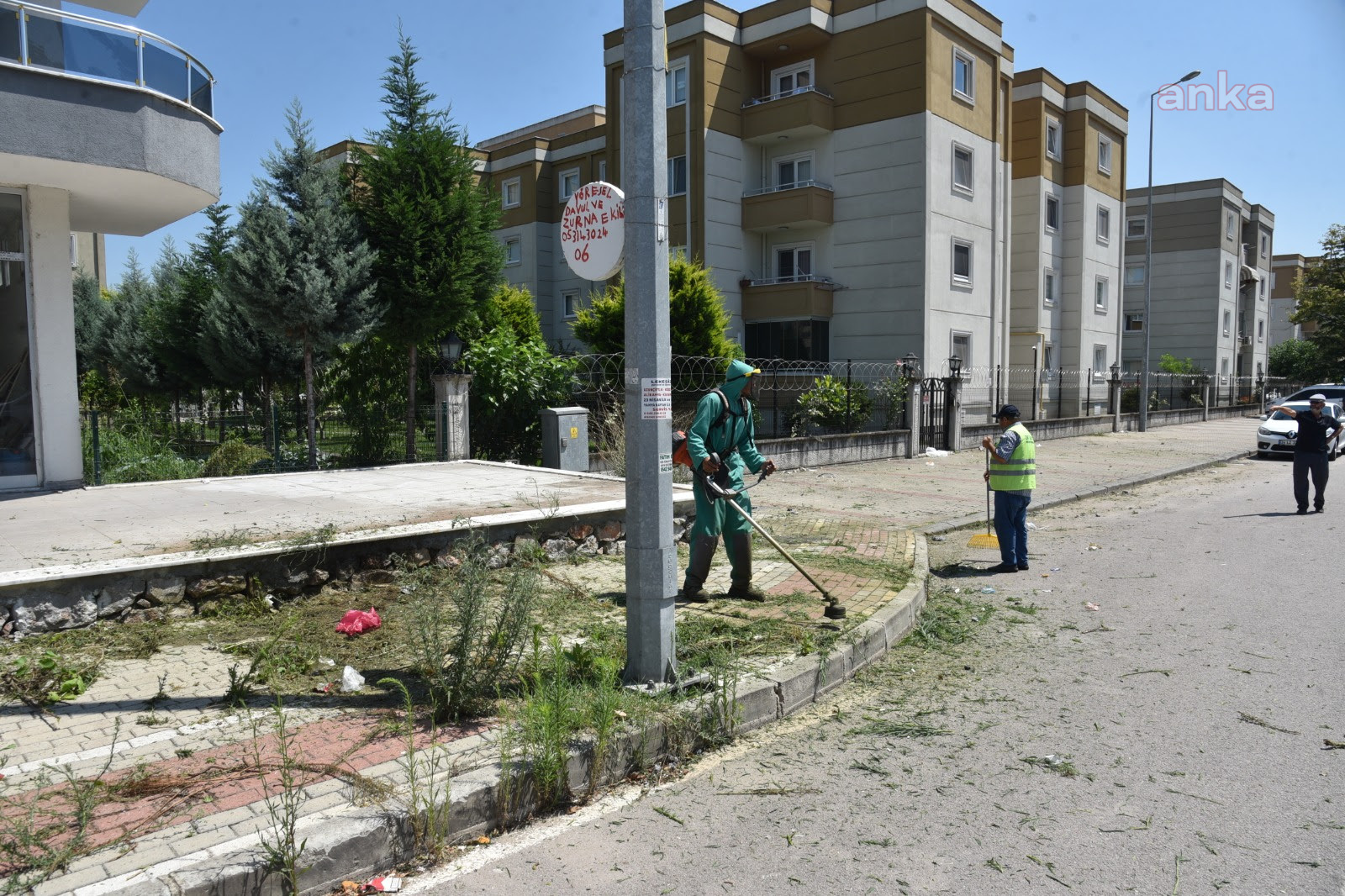 İZMİT SOKAKLARINDA YABANİ OT TEMİZLİĞİ SÜRÜYOR