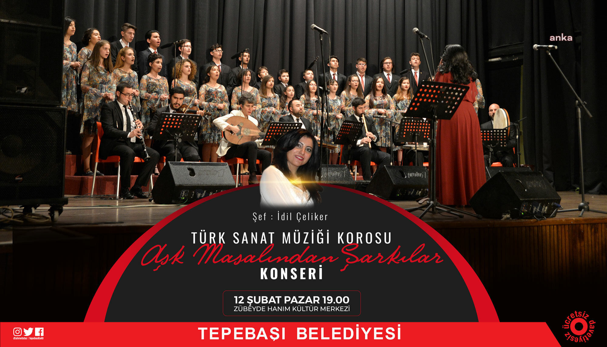 TEPEBAŞI BELEDİYESİ TÜRK SANAT MÜZİĞİ KOROSU’NDAN ‘SEVGİLİLER GÜNÜ’ KONSERİ
