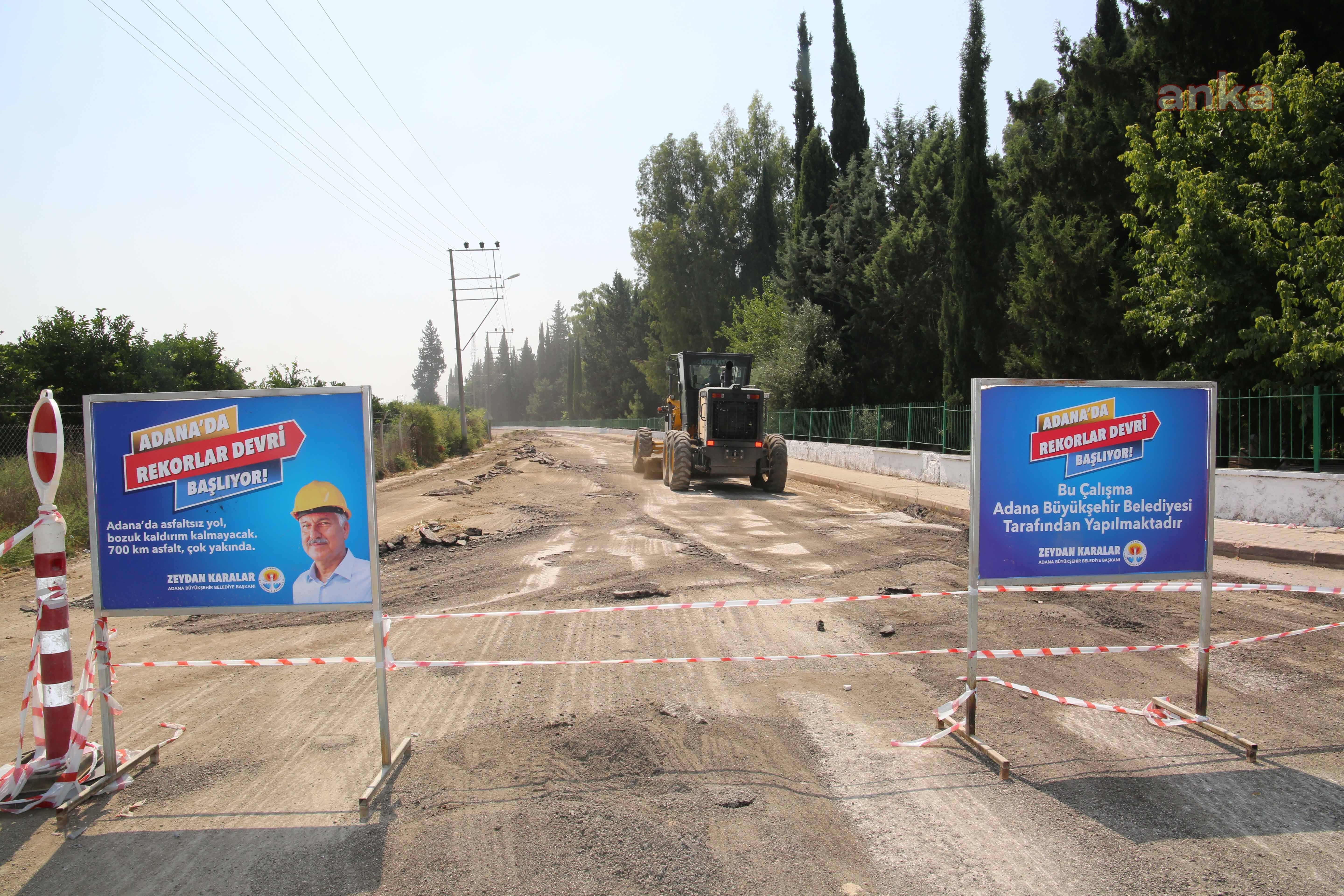 ADANA'NIN DÖRT BİR YANINDA ASFALT ÇALIŞMALARI SÜRÜYOR
