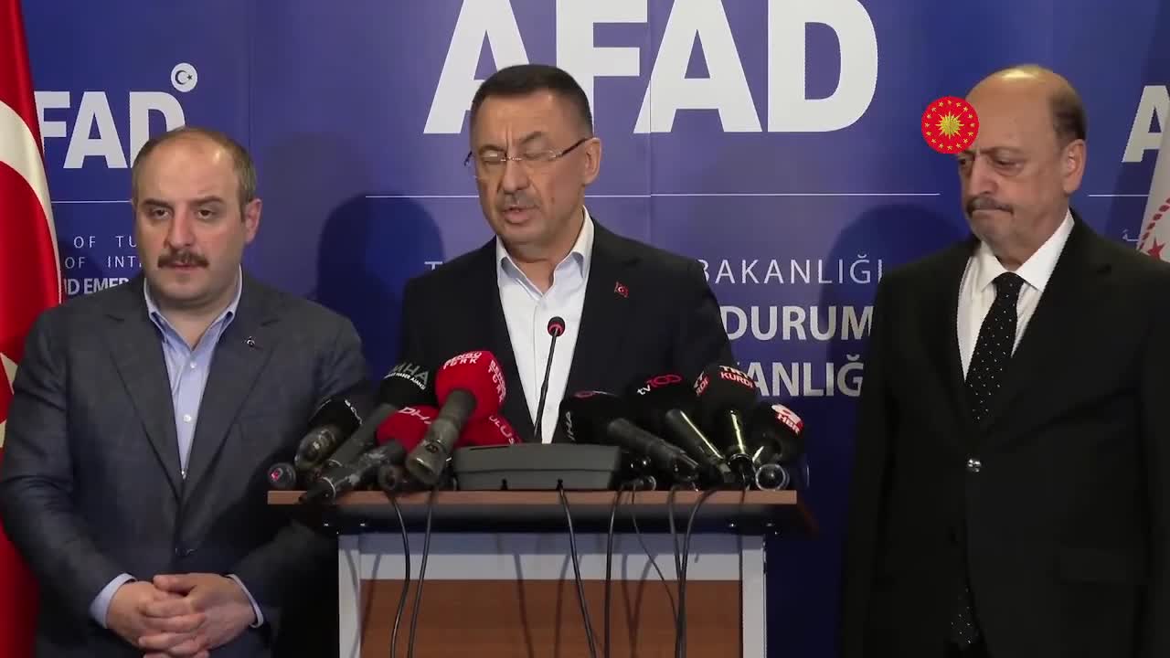 FUAT OKTAY: “3 BİN 419 KAYBIMIZ VAR, YARALILARIMIZ 20 BİN 534. ENKAZDAN KURTARILANLAR 8 BİNİ GEÇMİŞ DURUMDA”