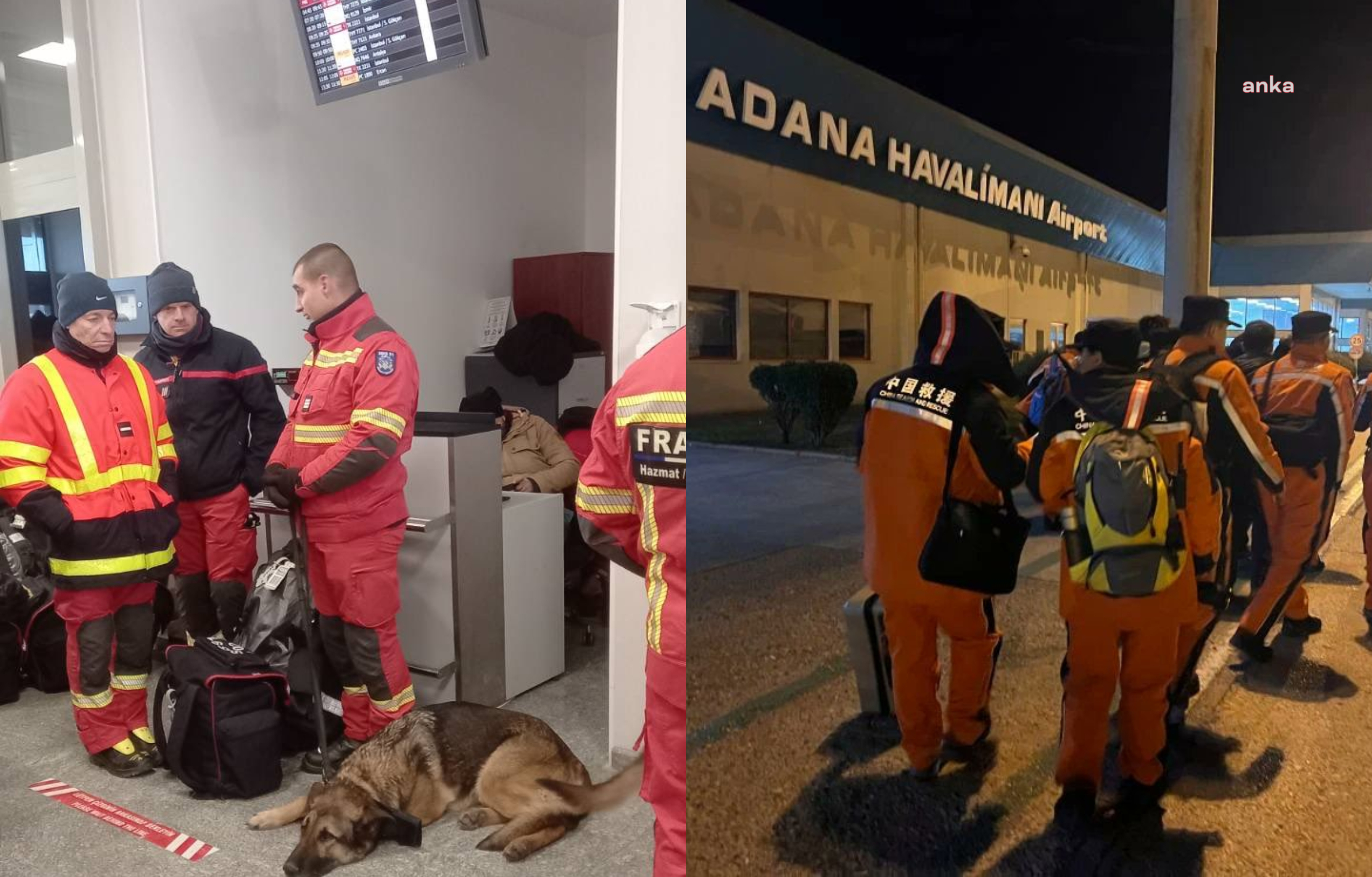 FRANSA VE ÇİN’İN ARAMA KURTARMA EKİPLERİ DEPREM BÖLGESİNDE