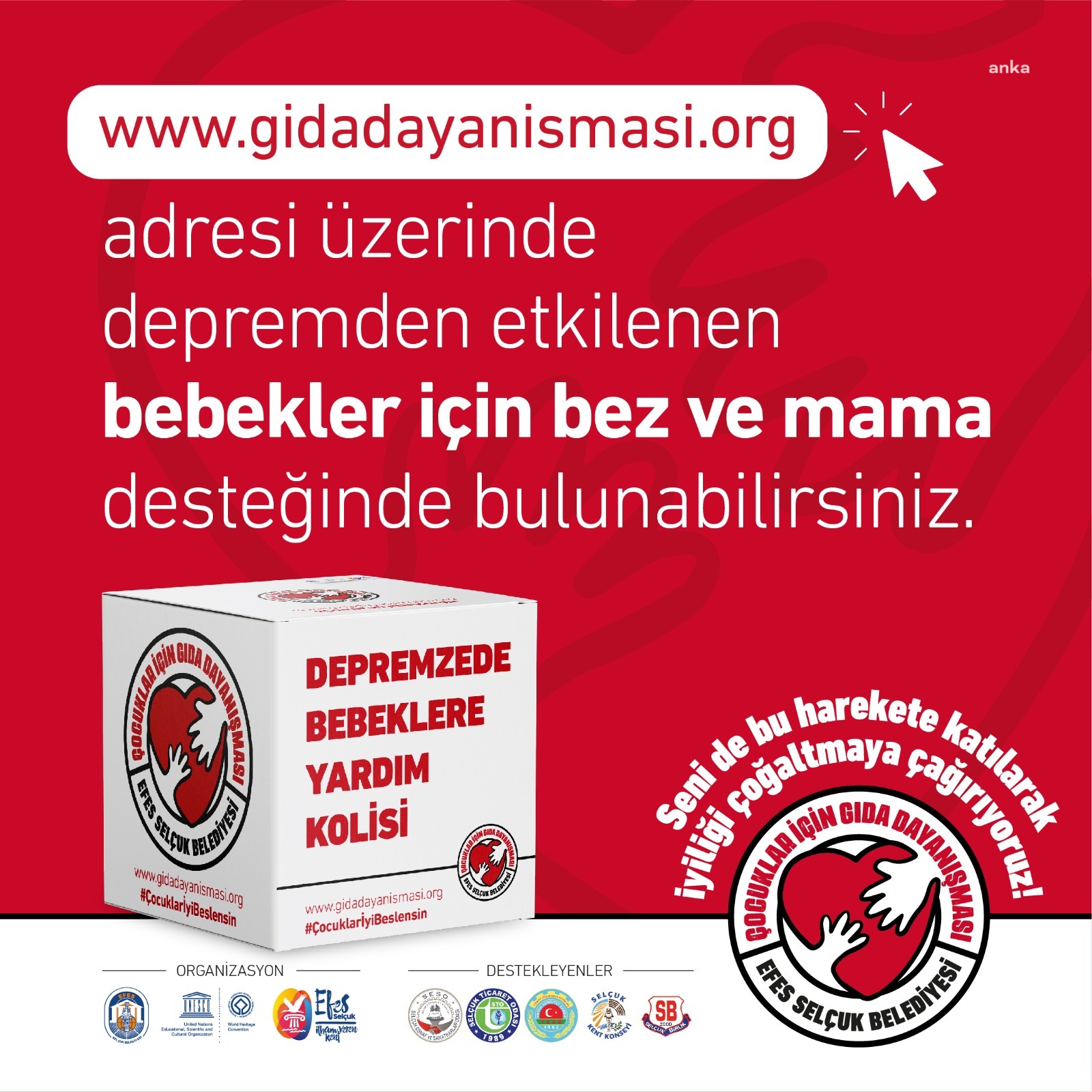 EFES SELÇUK’TAN BEBEKLERE MAMA VE BEZ DESTEĞİ