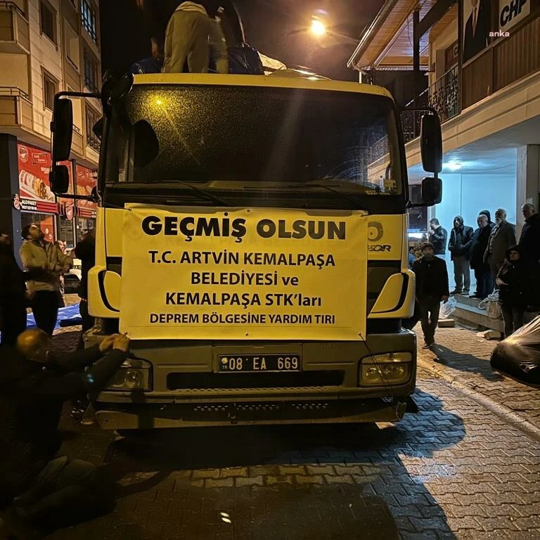 ARTVİN KEMALPAŞA BELEDİYESİ'NDEN DEPREM BÖLGESİNE DESTEK BÜYÜYOR