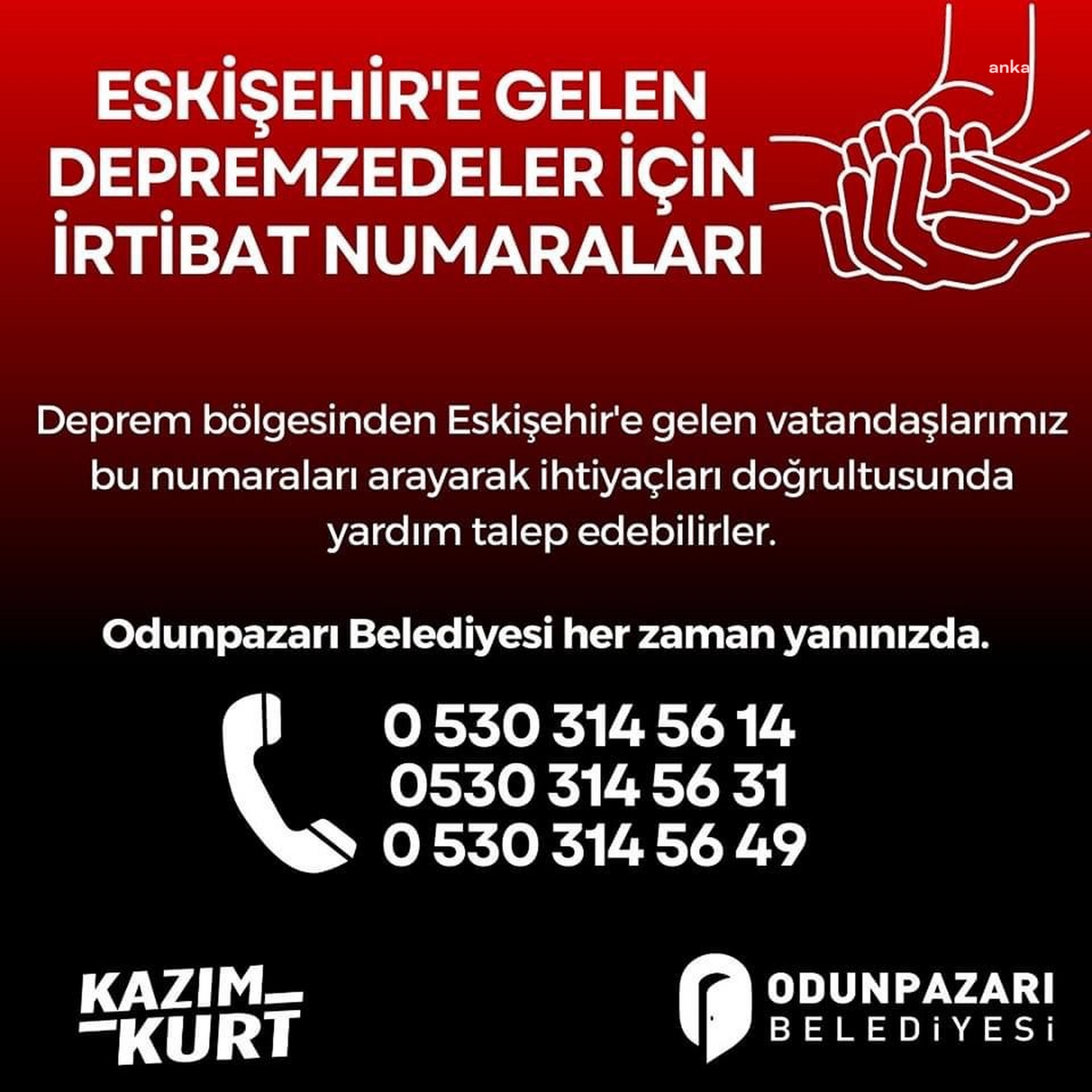 ODUNPAZARI BELEDİYESİ, İLÇEYE GELEN DEPREMZEDELER İÇİN HAZIRLIKLARINI TAMAMLIYOR