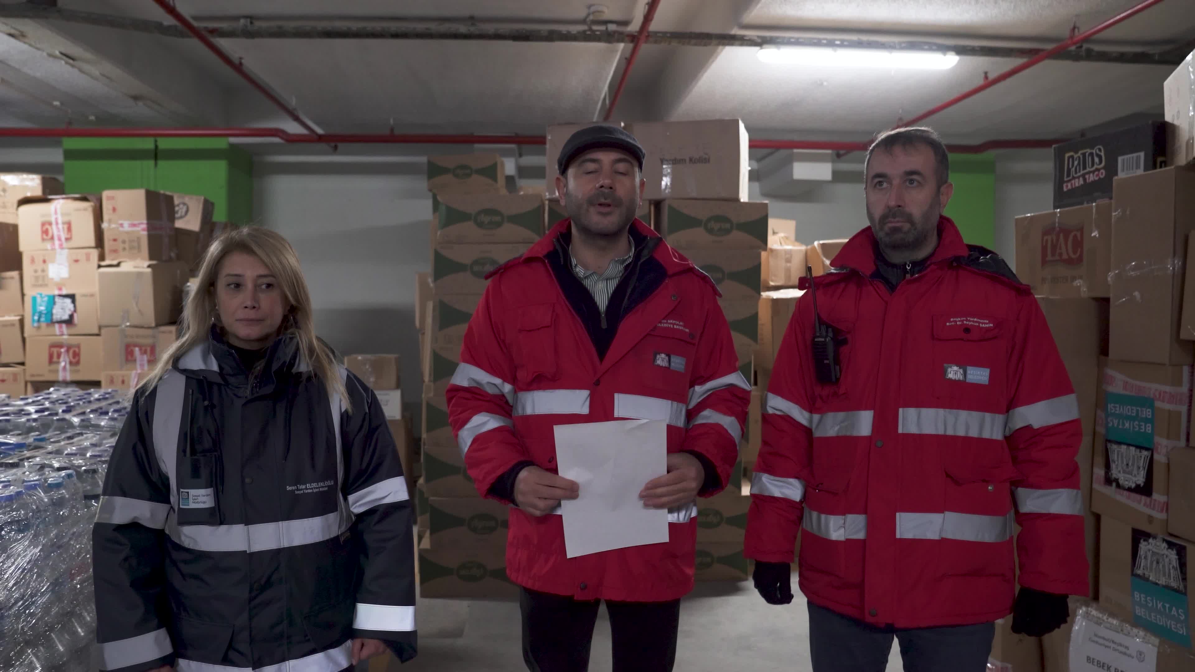 BEŞİKTAŞ BELEDİYE BAŞKANI AKPOLAT’TAN DEPREM BÖLGESİ İÇİN YENİ İHTİYAÇ LİSTESİ ÇAĞRISI
