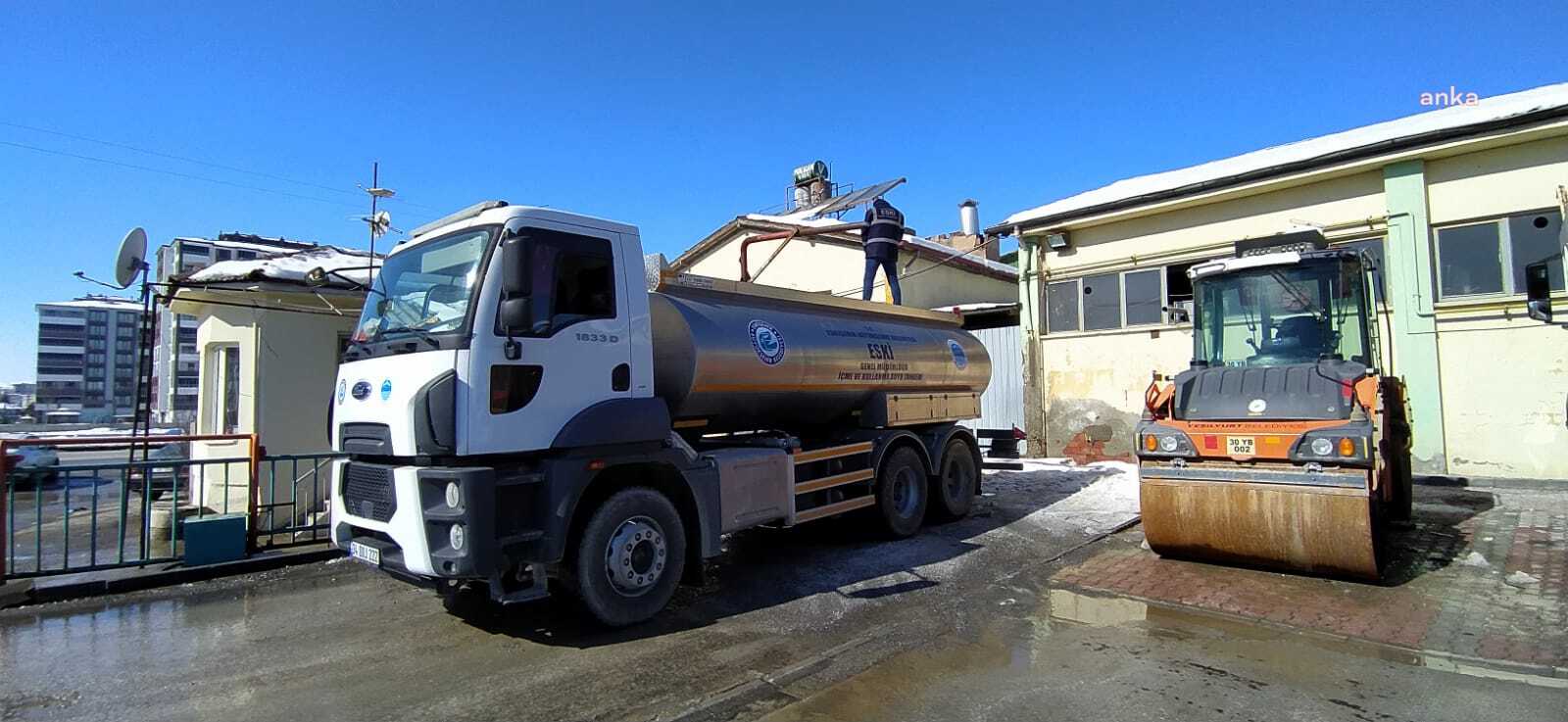 ESKİŞEHİR BÜYÜKŞEHİR BELEDİYESİ SU VE KANALİZASYON İDARESİNDEN AFET BÖLGESİNDE YOĞUN ÇALIŞMA