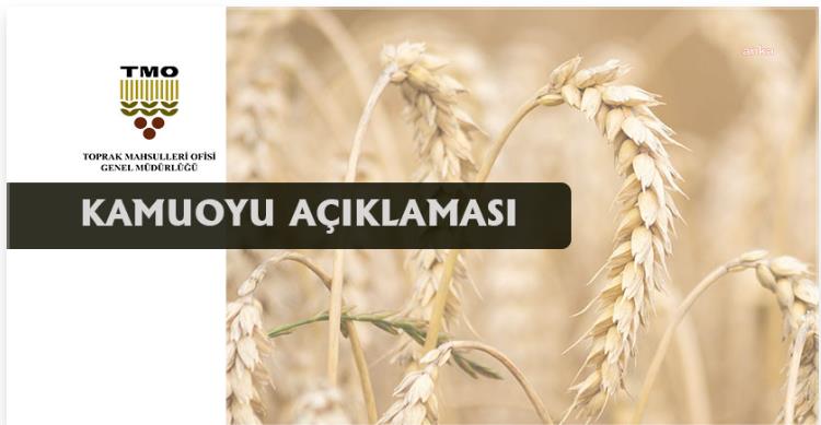 TMO, DEPREMDEN ETKİLENEN İLLERDE ÇKS'YE KAYITLI ÜRETİCİLERİN ÜRÜNLERİNİ LİSANSLI DEPOLARA KOTA SINIRI OLMADAN SATABİLECEKLERİNİ DUYURDU
