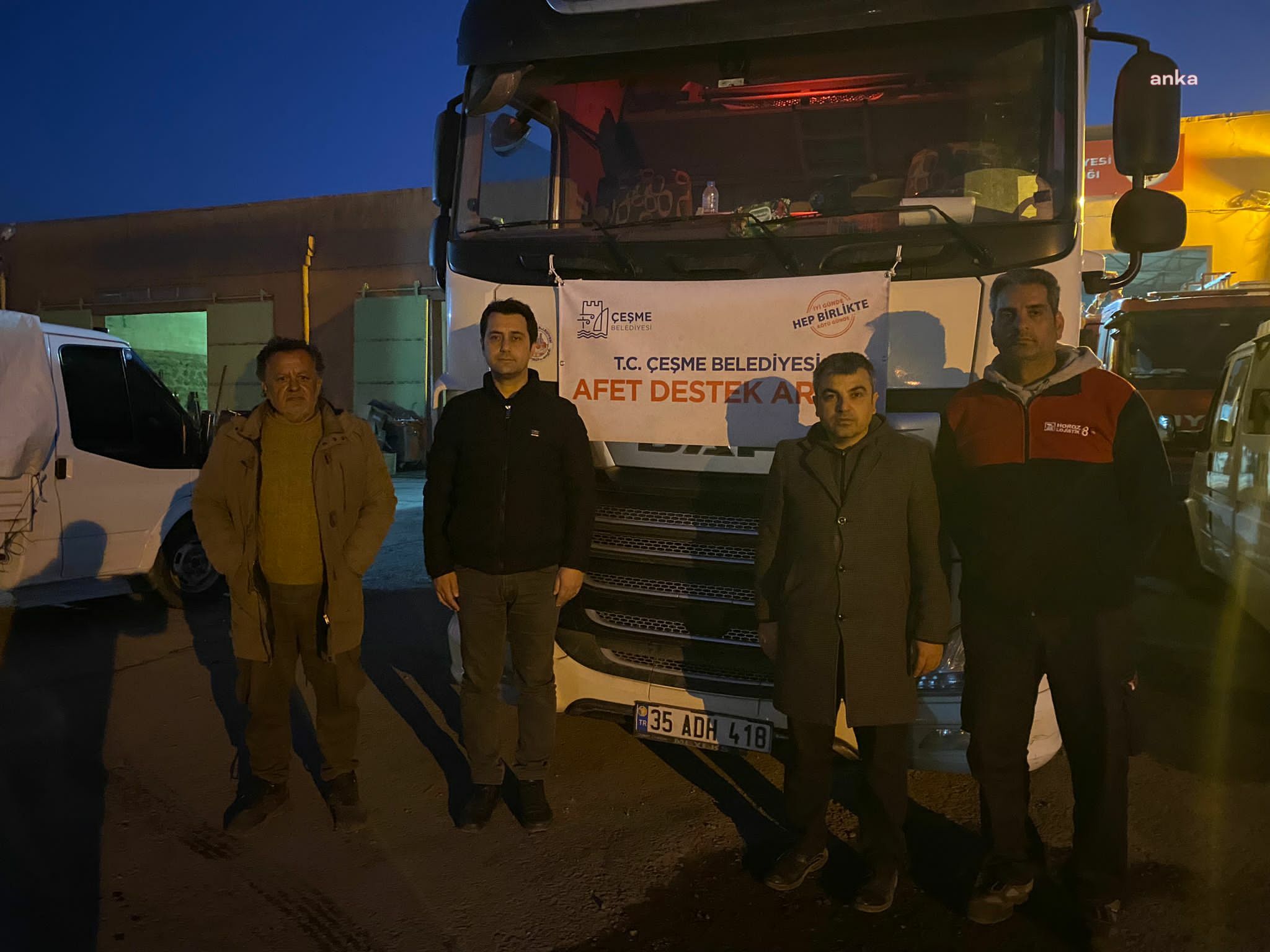 ÇEŞME’NİN YARDIM TIRLARI, BAŞKAN ELMASOĞLU’NA EMANET