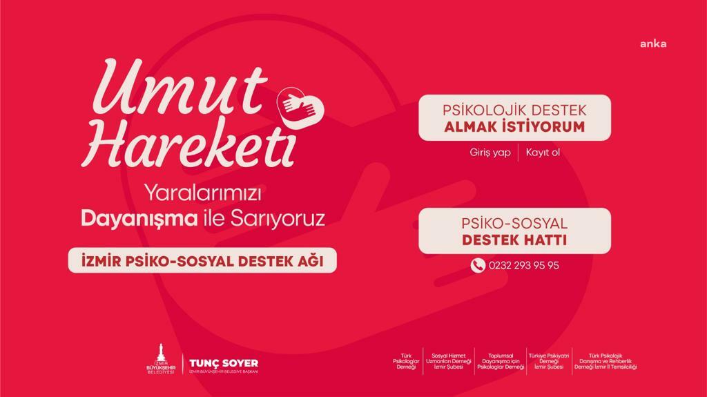 İZMİR BÜYÜKŞEHİR BELEDİYESİ’NDEN DEPREMZEDELERE PSİKOSOSYAL DESTEK