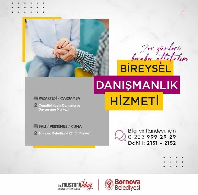BORNOVA BELEDİYESİ'NDEN DEPREMZEDELERE PSİKOLOJİK DESTEK