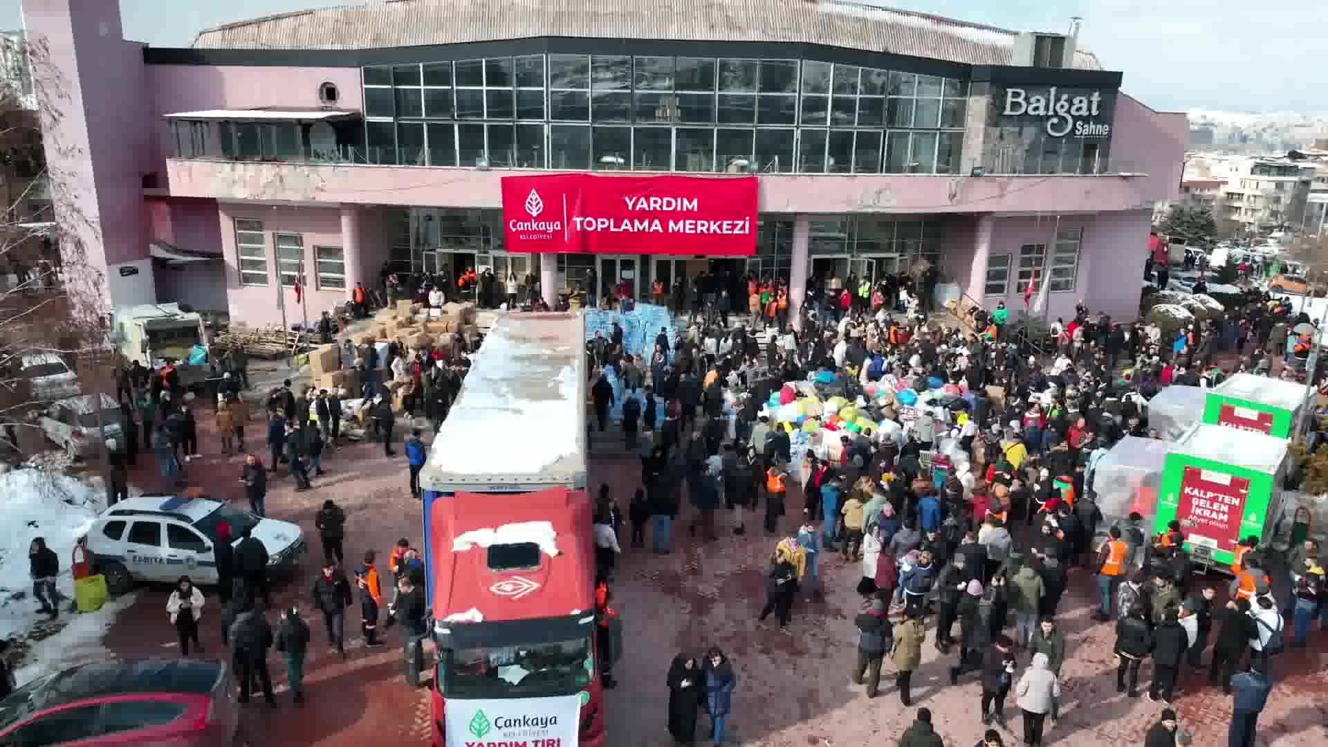 ÇANKAYA BELEDİYESİ’NİN DEPREM BÖLGESİNE DESTEĞİ ARTARAK DEVAM EDİYOR