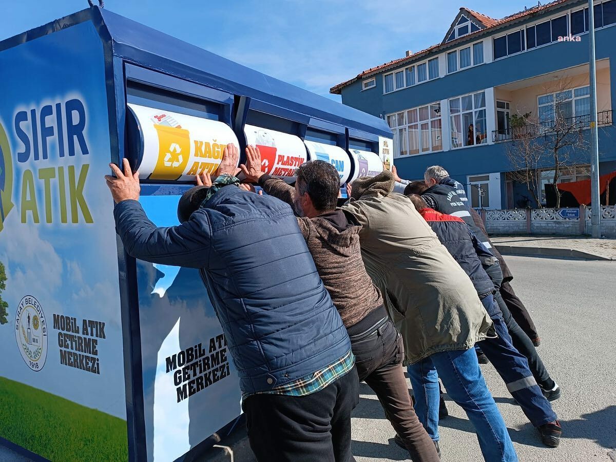 SARAY BELEDİYESİ'NDEN AYASPAŞA’YA MOBİL ATIK GETİRME MERKEZİ