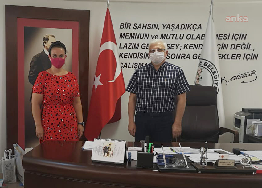 BURHANİYE BELEDİYE BAŞKANI DEVECİLER’DEN BAĞIŞCI DEĞİRMENCİ’YE TEŞEKKÜR