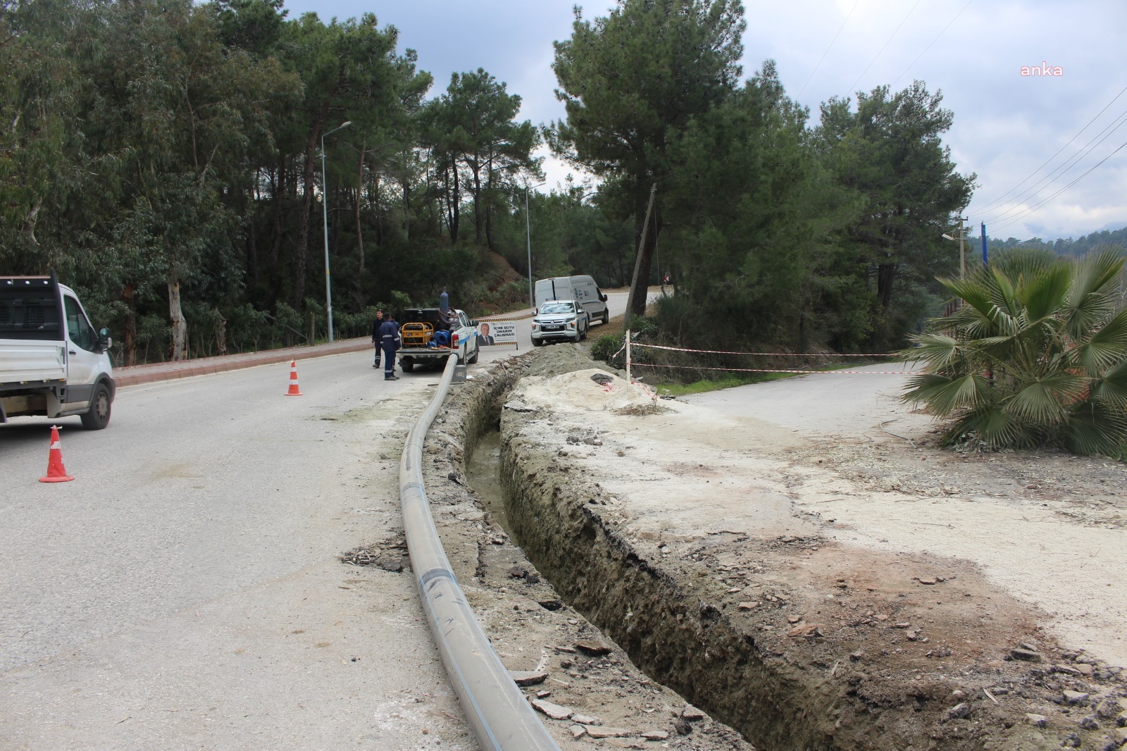 ANTALYA BÜYÜKŞEHİR, KEMER TEKİROVA’DA OTELLER BÖLGESİNİN İÇME SUYU HATTINI YENİLİYOR