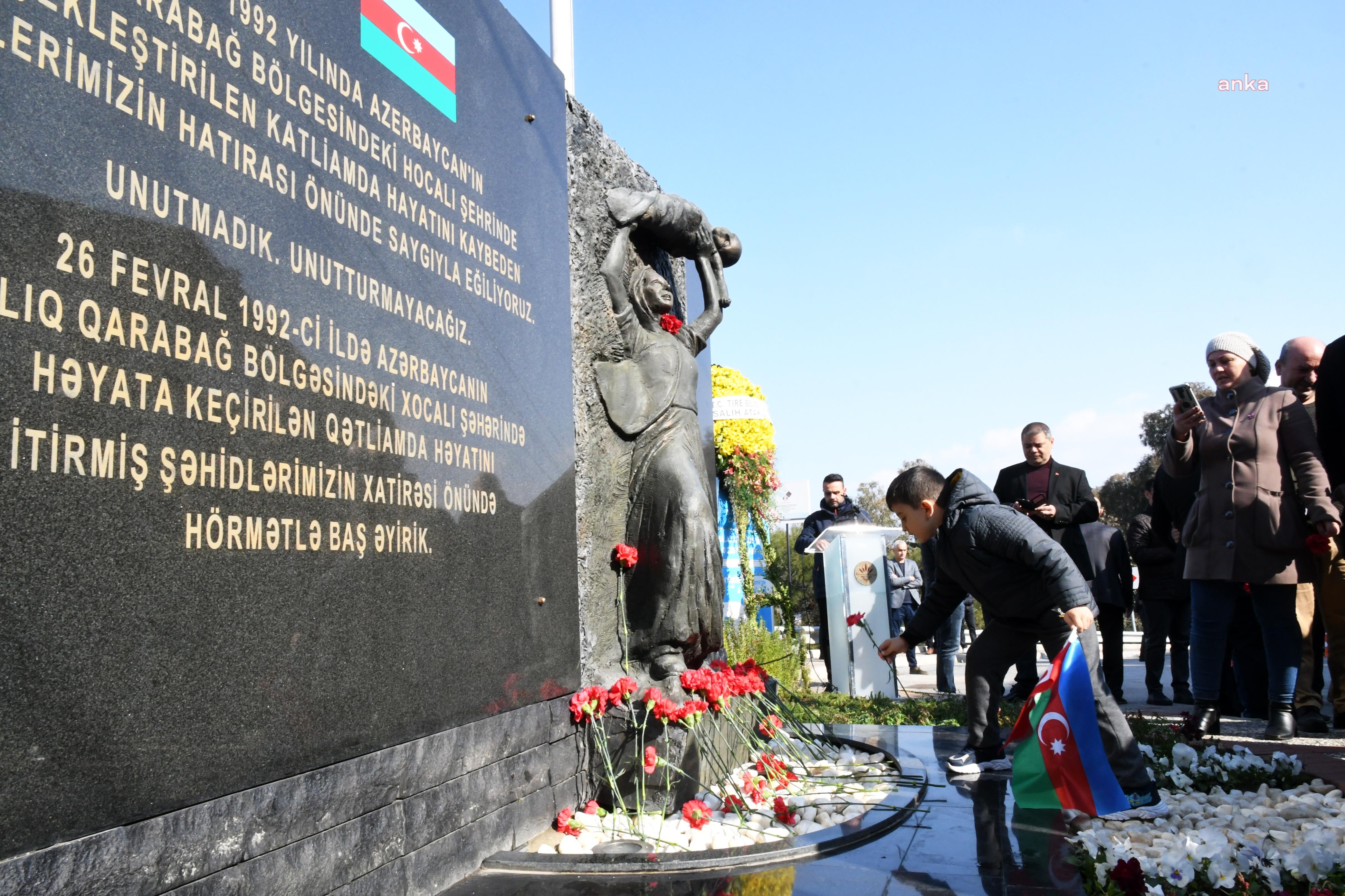 HOCALI KATLİAMI’NDA YAŞAMINI YİTİRENLER, KARABAĞLAR’DA ANILDI
