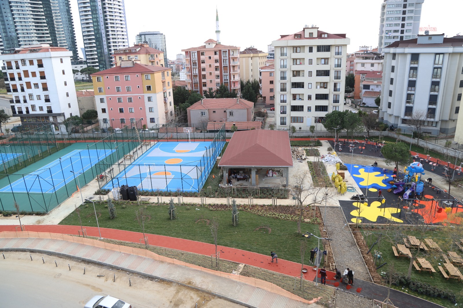 KARTAL BELEDİYESİ, KARLIKTEPE’DEKİ SPOR PARKI PROJESİNDE SONA YAKLAŞTI