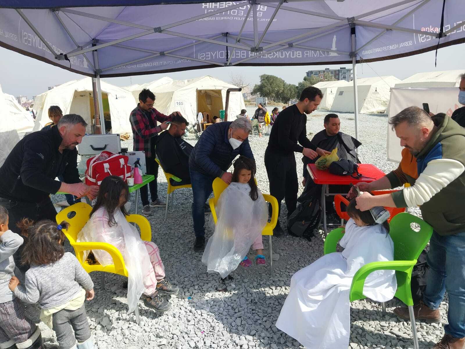 YENİMAHALLELİ KUAFÖRLER, DEPREMİN VURDUĞU HATAY’DA