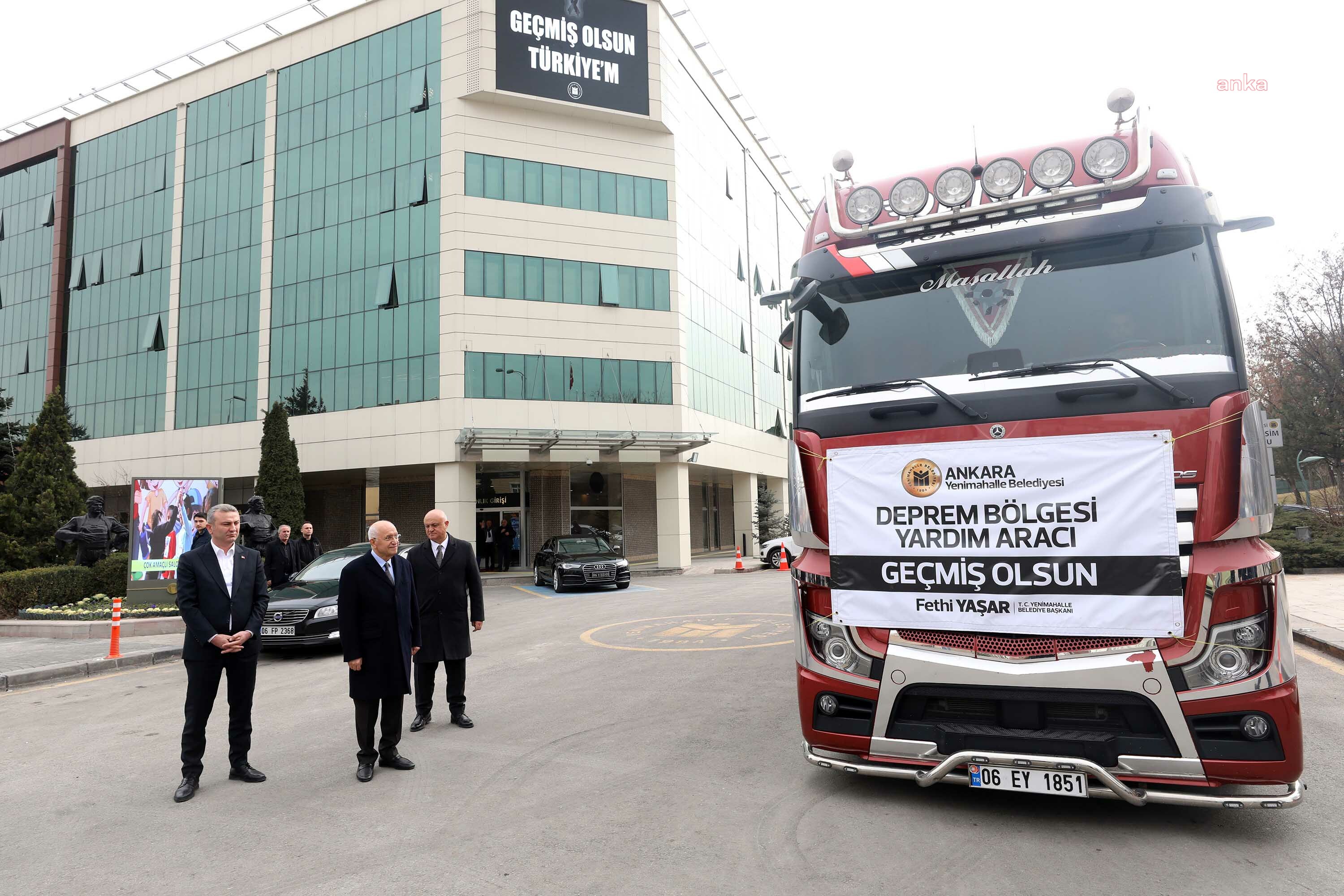 YENİMAHALLE BELEDİYESİ'NİN DEPREM BÖLGELERİNE DESTEĞİ SÜRÜYOR