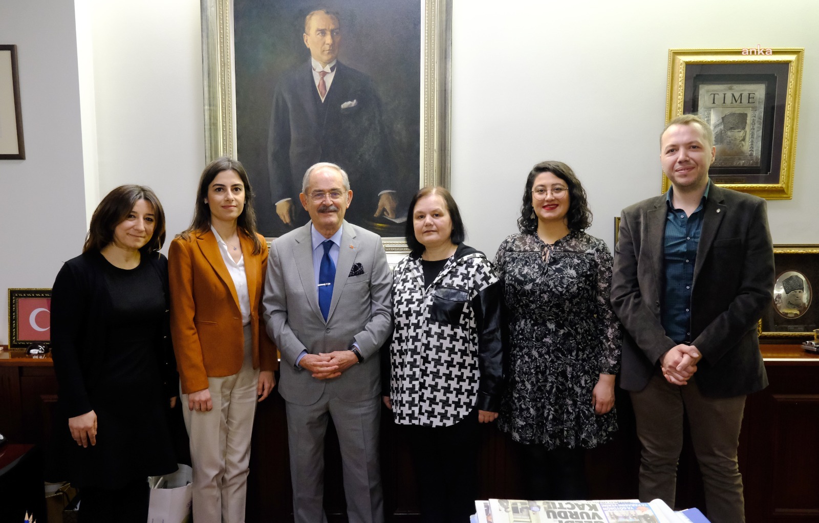 ÇAĞDAŞ GAZETECİLER DERNEĞİ ESKİŞEHİR ŞUBESİ’NDEN YILMAZ BÜYÜKERŞEN’E ZİYARET