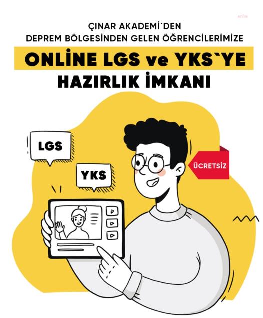 İZMİT ÇINAR AKADEMİ’DEN DEPREMZEDE ÖĞRENCİLERE ÇEVRİM İÇİ SINAV HAZIRLIĞI İMKANI