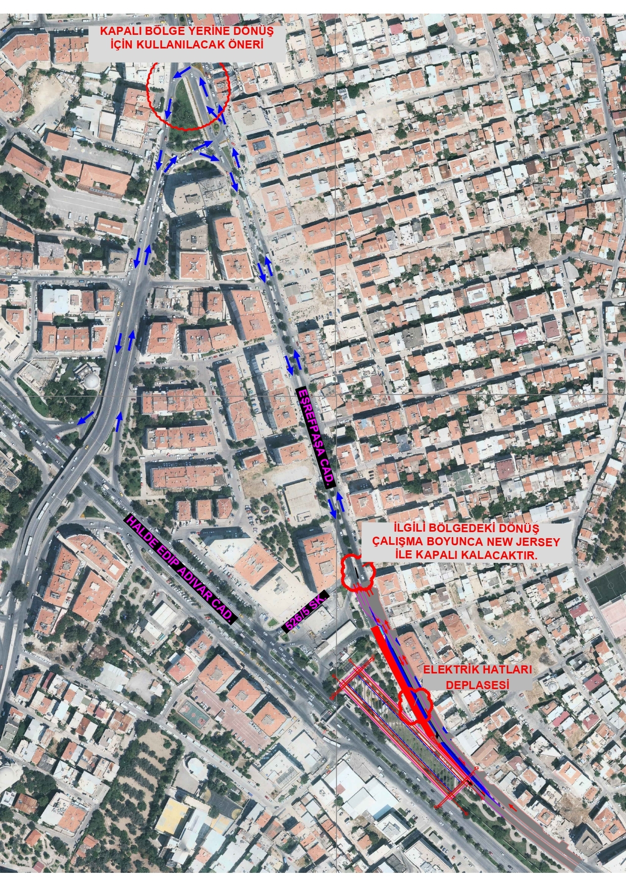 BUCA METROSU’NUN YAPIMI İÇİN TRAFİKTE DÜZENLEME YAPILDI