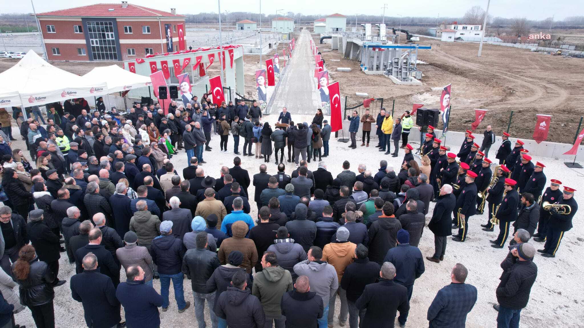 EDİRNE’NİN İLK BİYOLOJİK ATIK SU ARITMA TESİSİ TÖRENLE HİZMETE AÇILDI