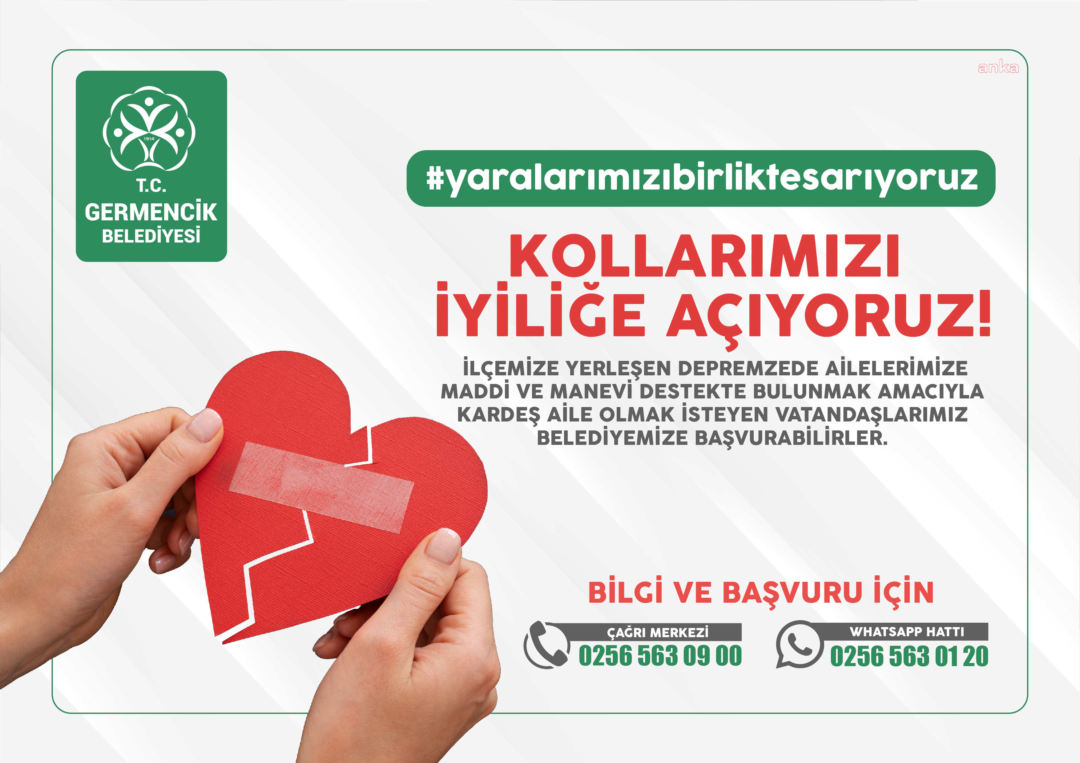 GERMENCİK BELEDİYESİ'NDEN “KARDEŞ AİLE”  PROJESİ