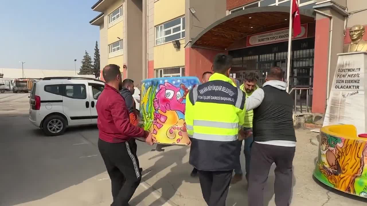 ANKARA BÜYÜKŞEHİR'DEN KAHRAMANMARAŞLI ÇOCUKLAR İÇİN ETKİNLİK ALANI