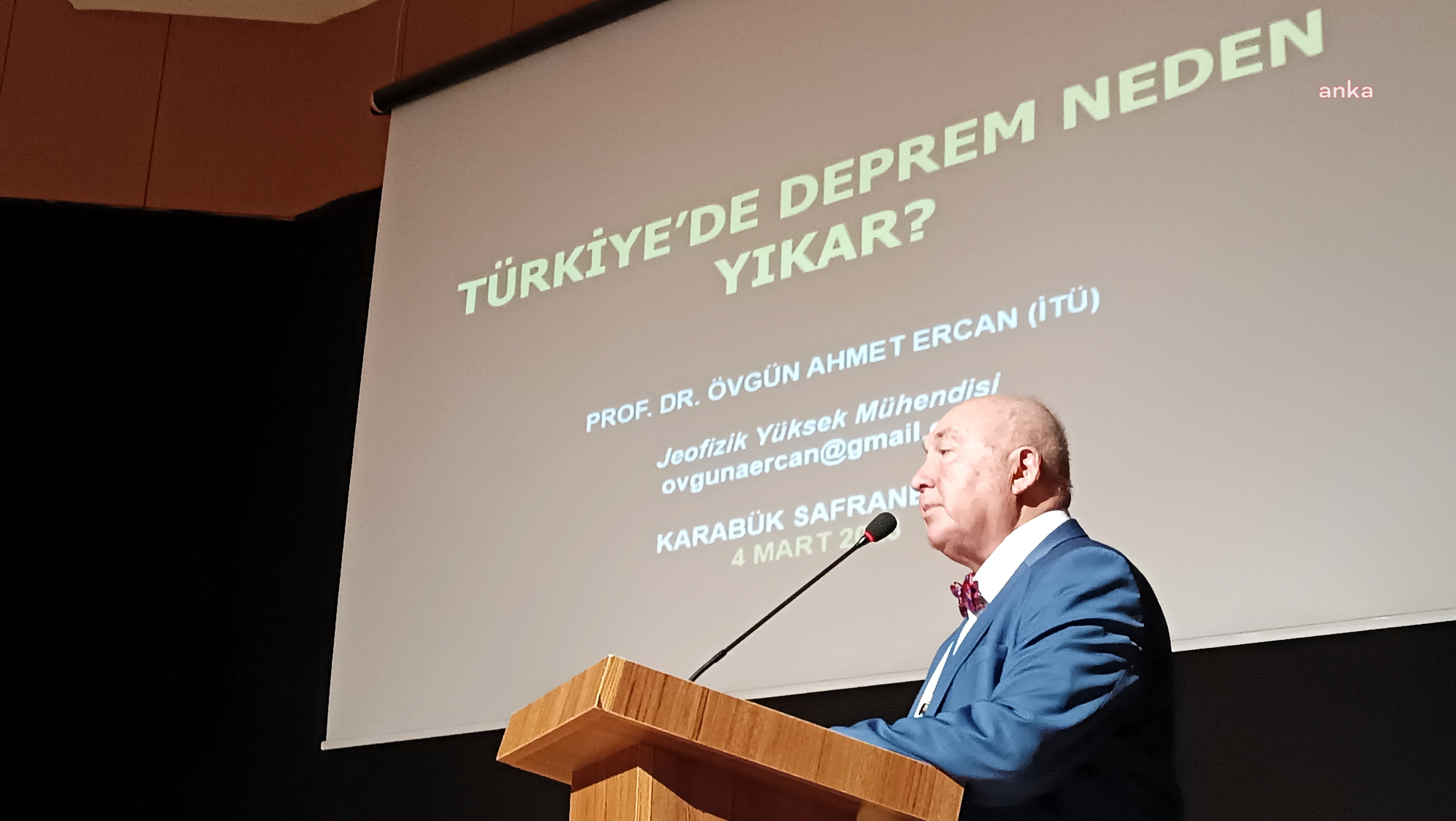PROF. DR. AHMET ERCAN, SAFRANBOLU'DA DEPREMİ ANLATTI