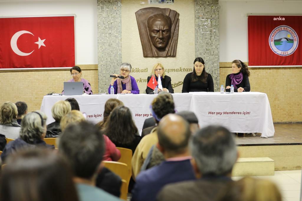 MENDERES’TE '8 MART' SÖYLEŞİSİ DÜZENLENDİ