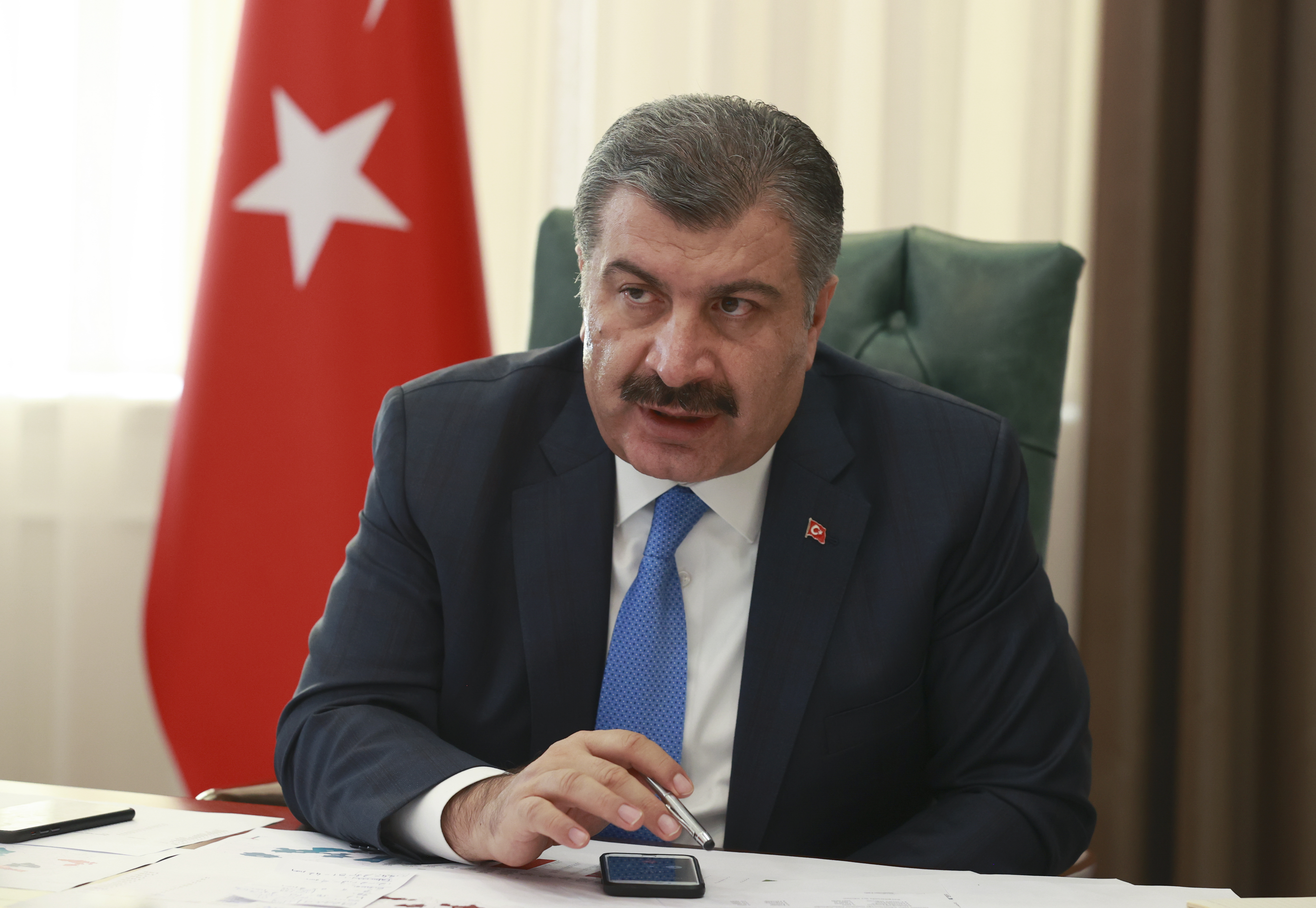 SAĞLIK BAKANI KOCA, LÜBNANLI MEVKİDAŞIYLA GÖRÜŞTÜ