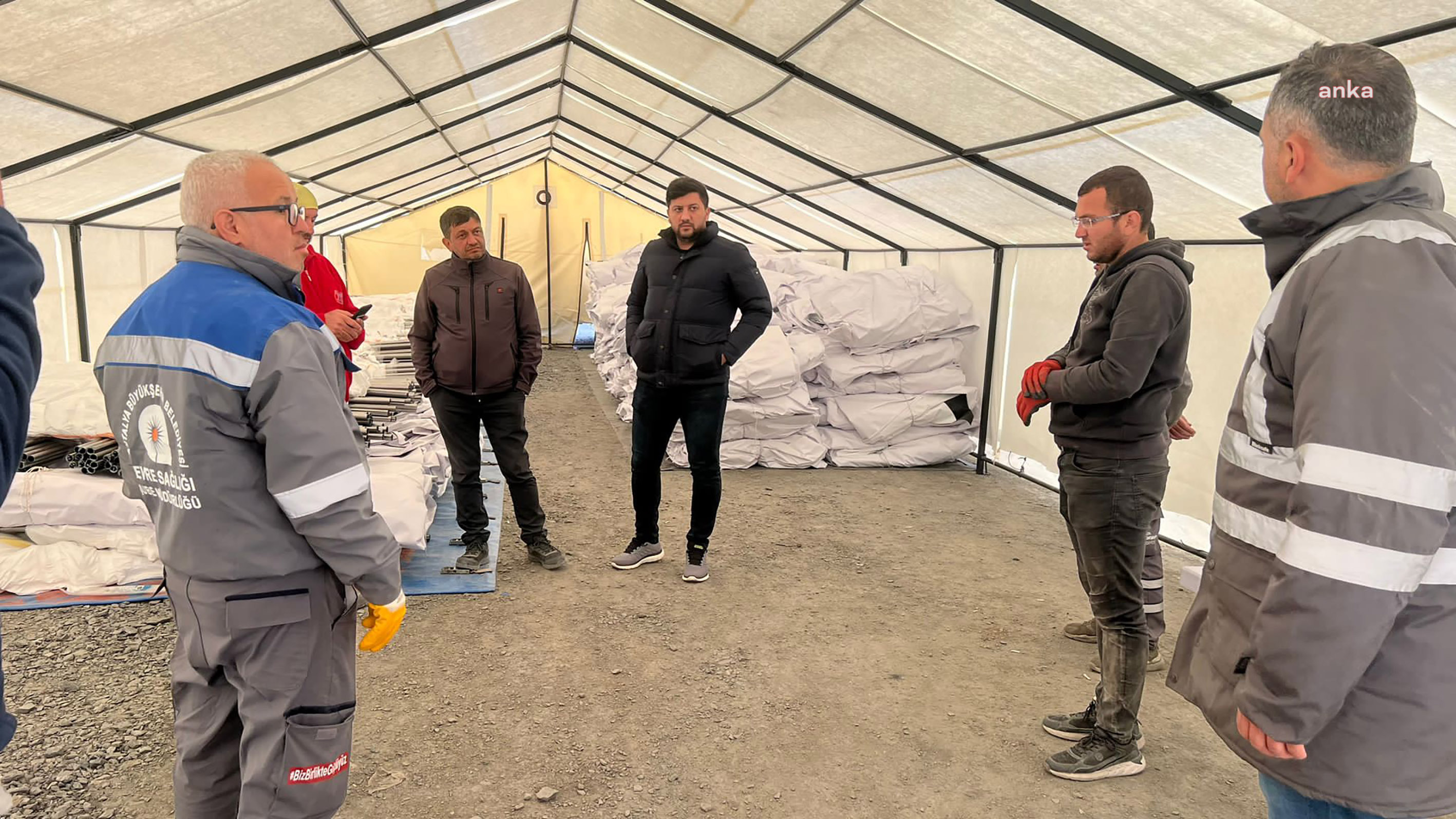 DÖŞEMEALTI BELEDİYESİ GAZİANTEP NURDAĞI'NA ÇADIRKENT KURUYOR