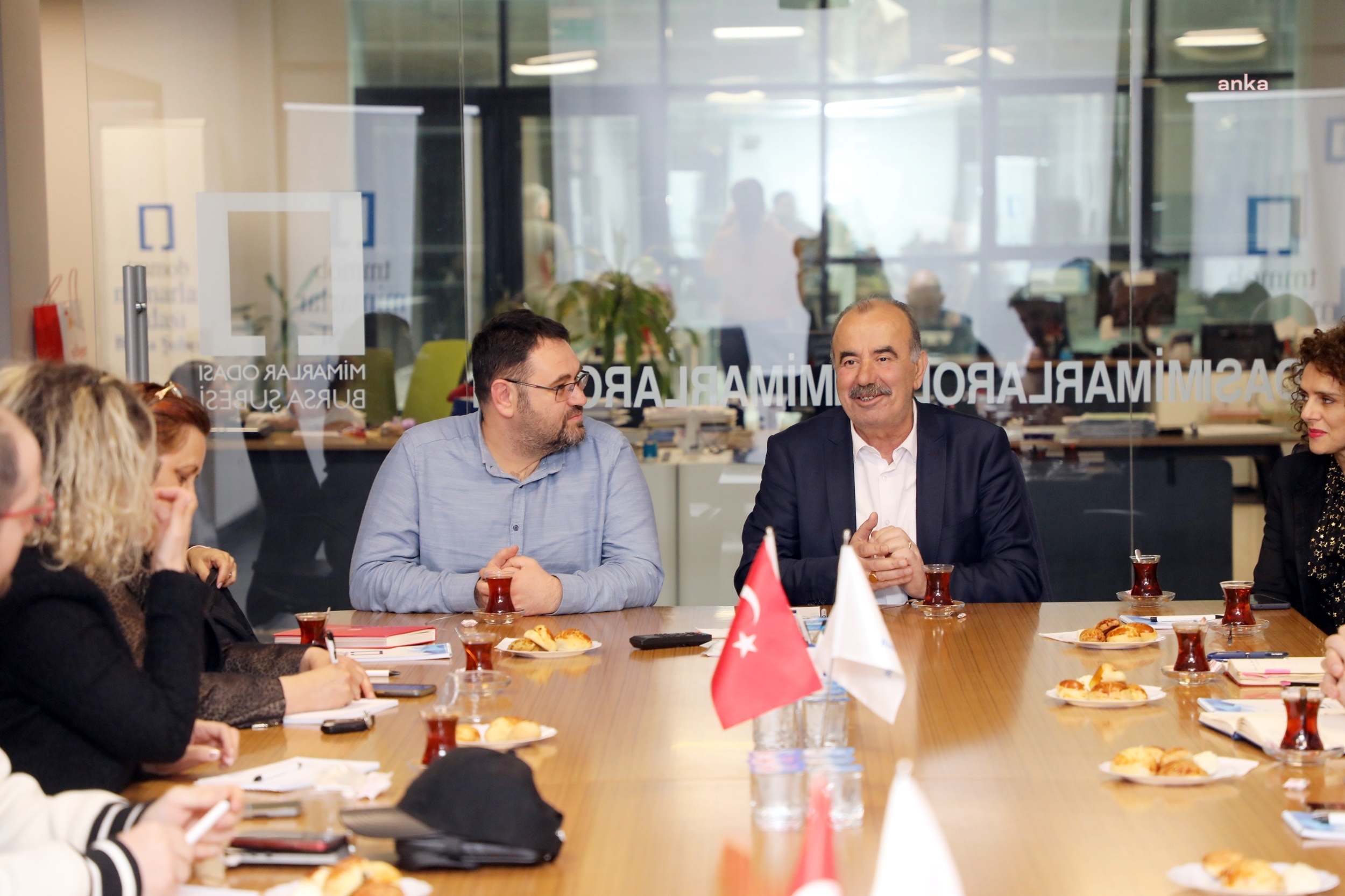 MUDANYA BELEDİYE BAŞKANI TÜRKYILMAZ, AKADEMİK ODALARIN TEMSİLCİLERİYLE BULUŞTU