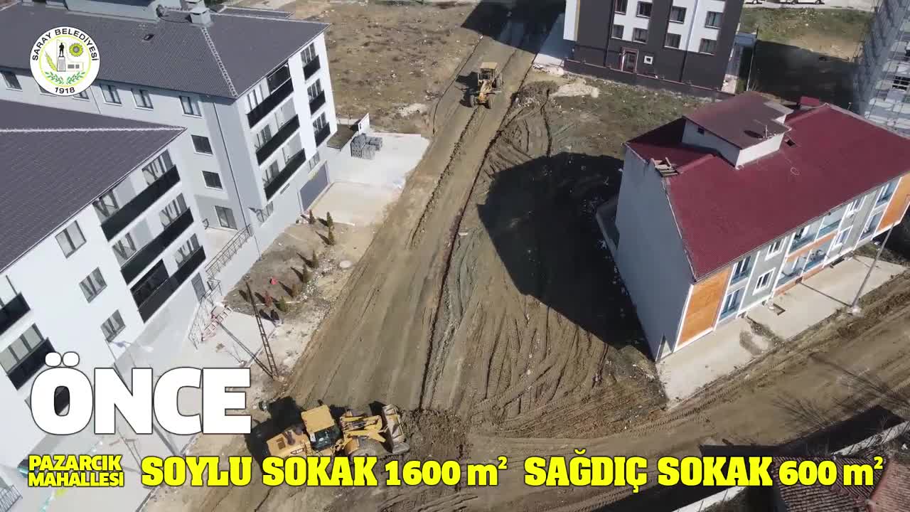 SARAY BELEDİYESİ’NDEN PAZARCIK MAHALLESİ’NDE YOL ÇALIŞMASI