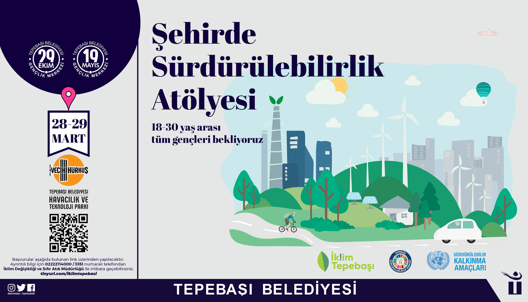 TEPEBAŞI’NDA ‘ŞEHİRDE SÜRDÜRÜLEBİLİRLİK ATÖLYESİ’ BAŞLIYOR