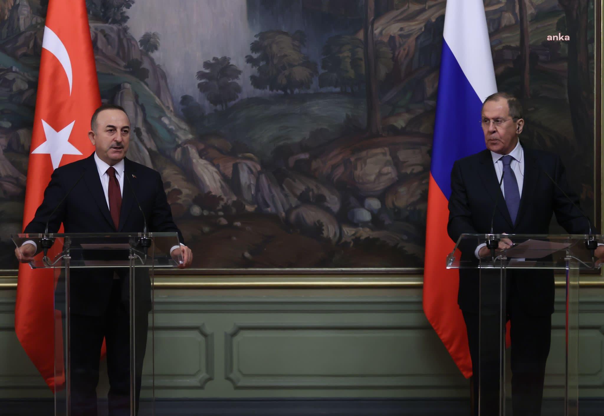 MEVLÜT ÇAVUŞOĞLU, SERGEY LAVROV İLE GÖRÜŞTÜ