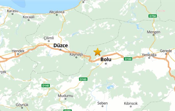 BOLU’DA 4.8 BÜYÜKLÜĞÜNDE DEPREM OLDU