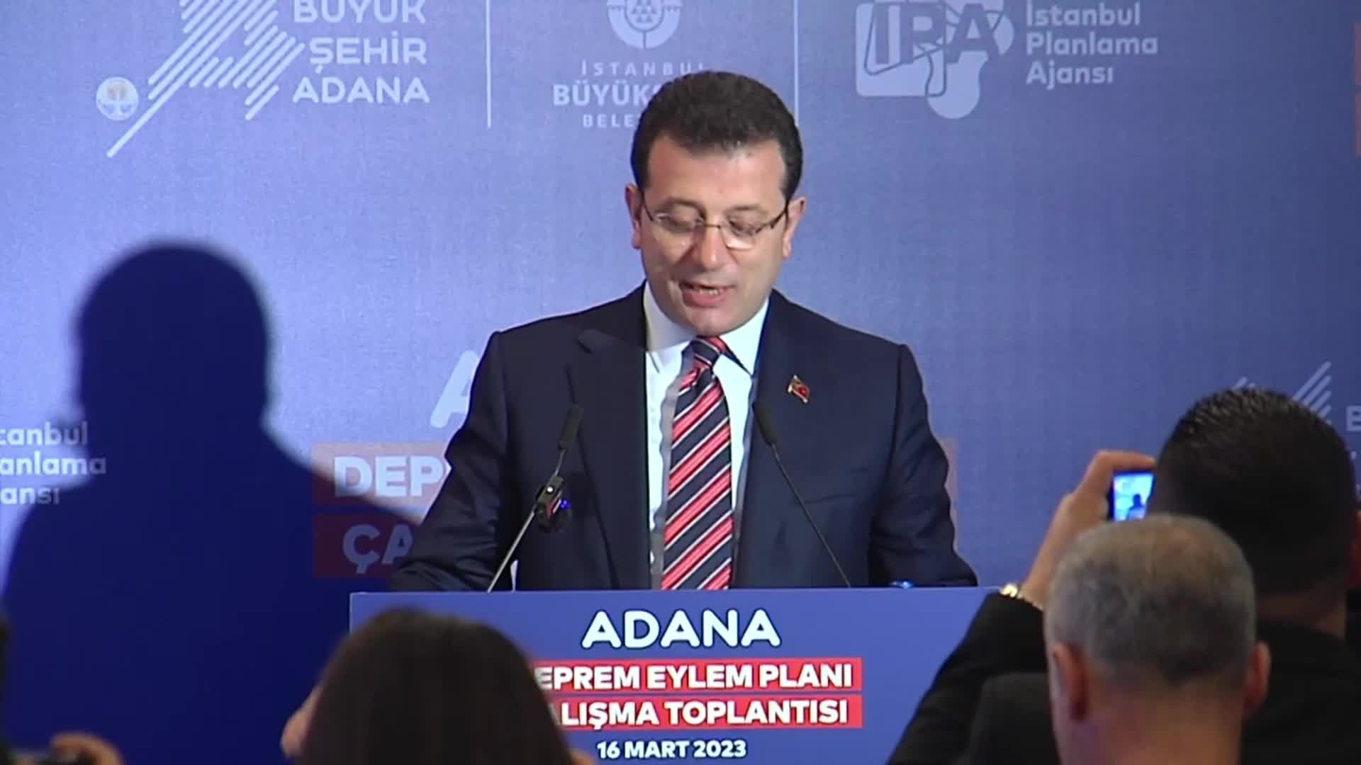 İBB, ADANA'DA 'DEPREM EYLEM PLANI ÇALIŞMA TOPLANTISI’ DÜZENLEDİ... İMAMOĞLU: "SORUNLARI MEVCUT AKIL GİDEREMEZ; BİZ GİDERİRİZ"