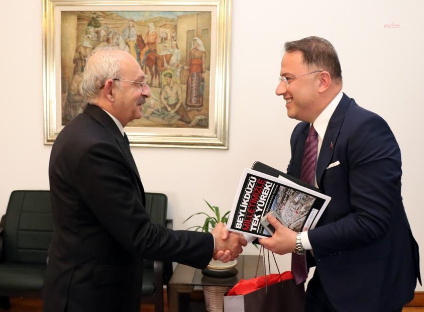 BEYLİKDÜZÜ BELEDİYE BAŞKANI ÇALIK, CUMHURBAŞKANI ADAYI KILIÇDAROĞLU İLE GÖRÜŞTÜ