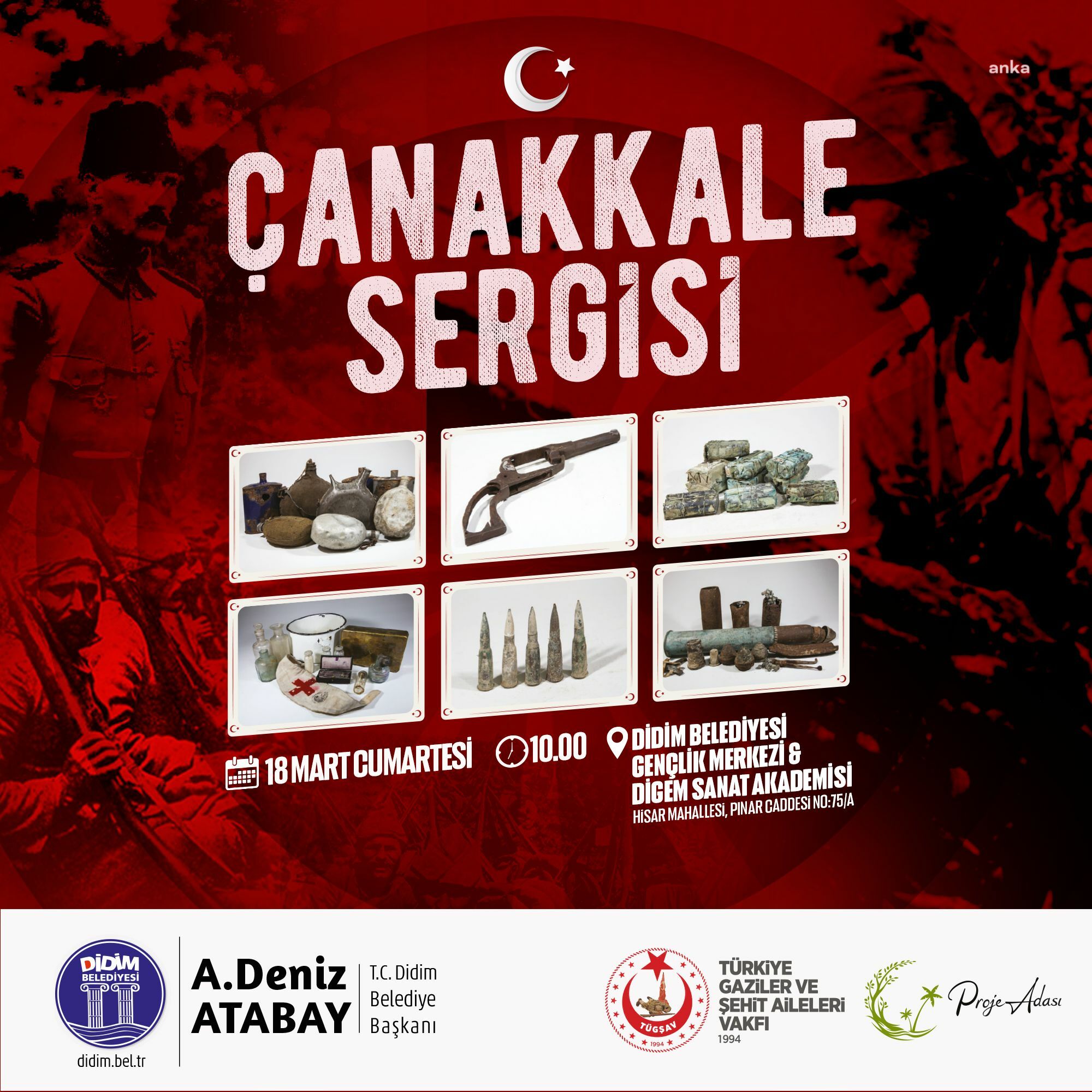 DİDİM, ÇANAKKALE SERGİSİ’NE EV SAHİPLİĞİ YAPACAK
