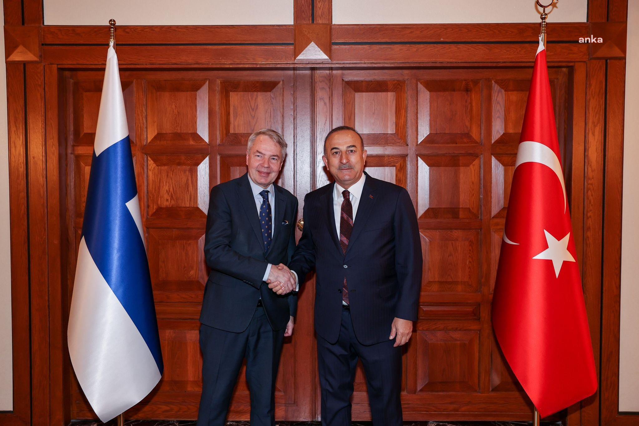 MEVLÜT ÇAVUŞOĞLU, FİNLANDİYA DIŞİŞLERİ BAKANI PEKKA HAAVISTO İLE BİR ARAYA GELDİ