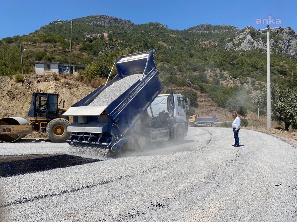 ALANYA ÇAMLICA YOLU ASFALTLANDI