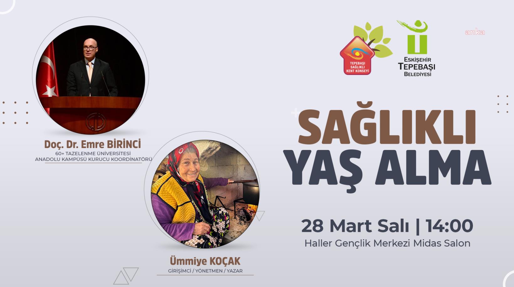 TEPEBAŞI’NDA ‘SAĞLIKLI YAŞ ALMA’ ÜZERİNE TARTIŞILACAK