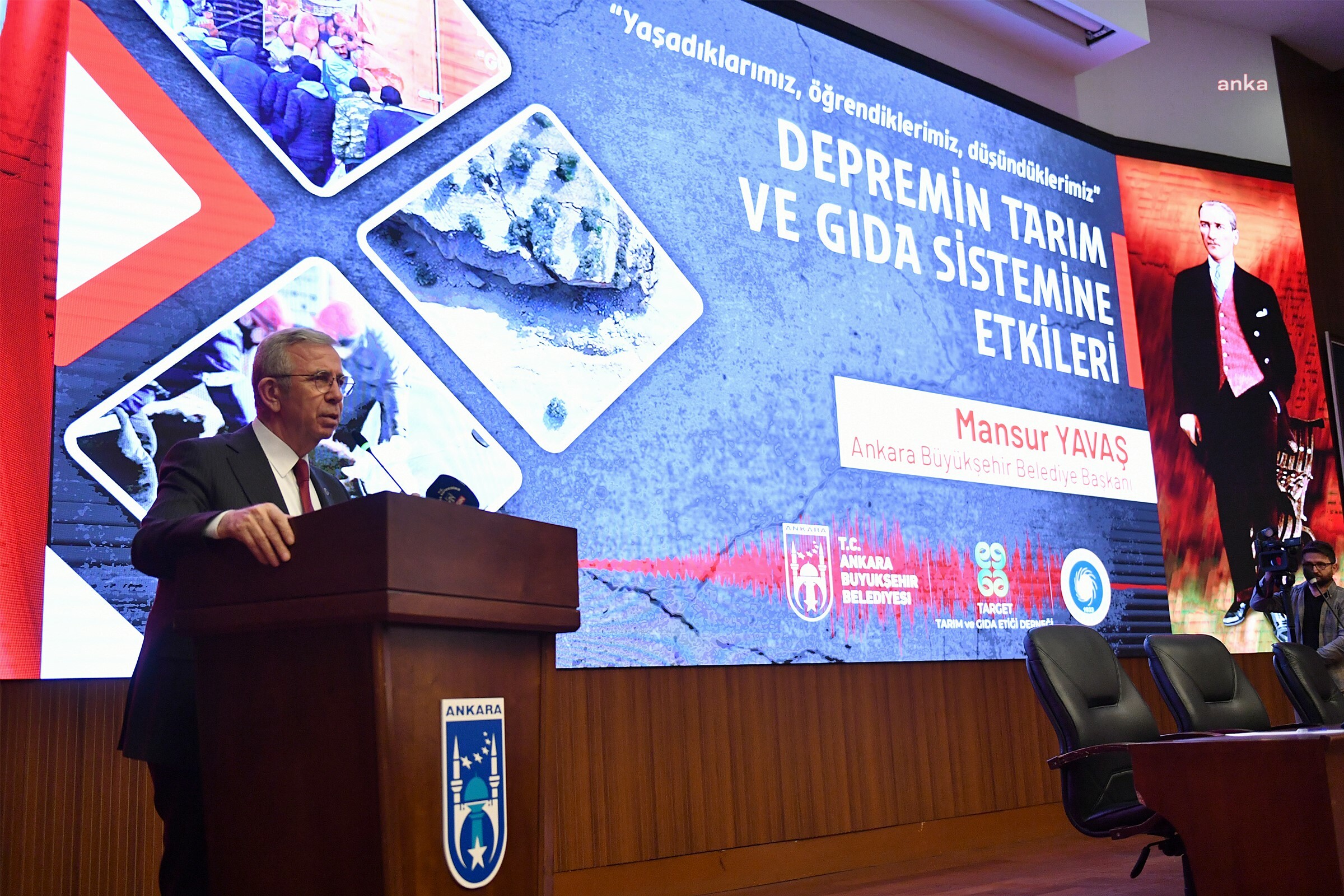 DEPREMİN TARIM VE GIDA SİSTEMİNE ETKİLERİ ÇALIŞTAYI’NDA KONUŞAN MANSUR YAVAŞ: “AFET OLMADAN ÖNCE TEDBİR ALINABİLİR Mİ BUNA BAKMAMIZ LAZIM”