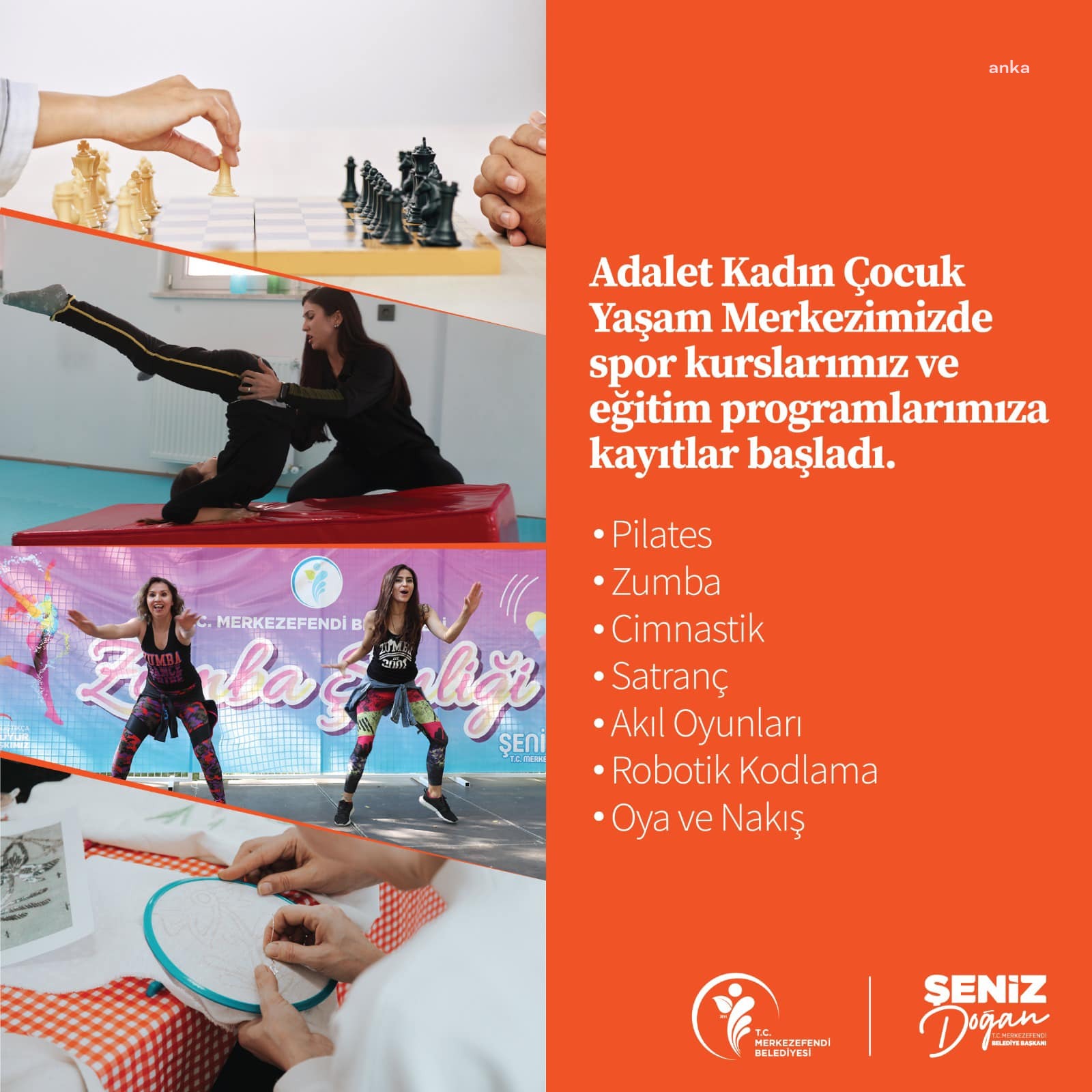MERKEZEFENDİ BELEDİYESİ'NİN KADIN ÇOCUK YAŞAM MERKEZLERİNDE KURS KAYITLARI BAŞLADI