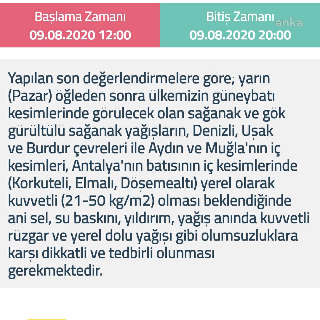 METEOROLOJİ'DEN PEŞ PEŞE KUVVETLİ SAĞANAK UYARISI