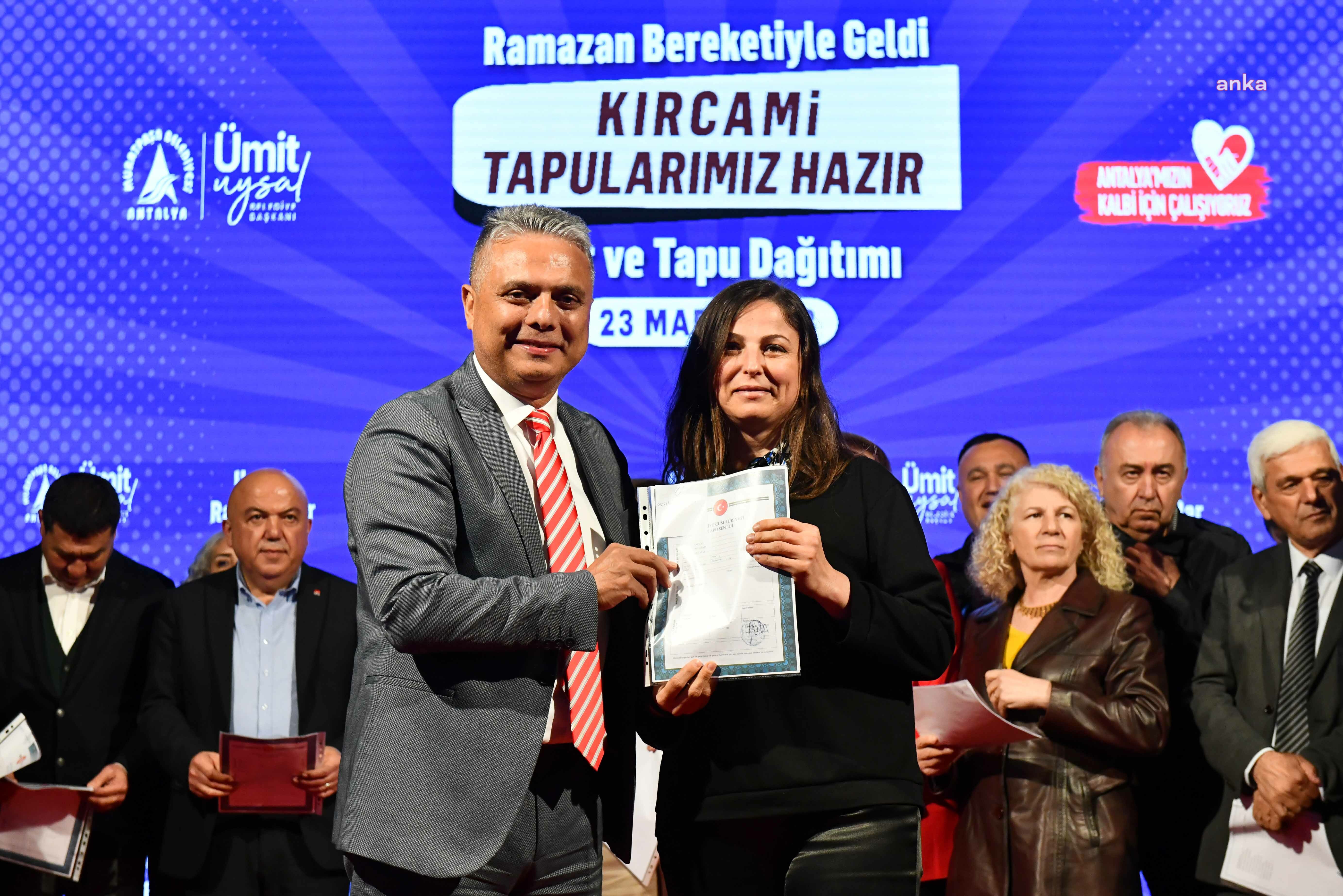 MURATPAŞA BELEDİYE BAŞKANI UYSAL: GÜCÜNÜZ KIRCAMİ’YE Mİ YETİYOR