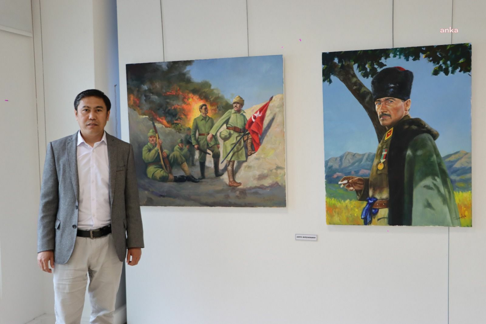 KIRGIZ SANATÇILAR MALTEPE’DE ‘CUMHURİYET’İ RESMETTİ