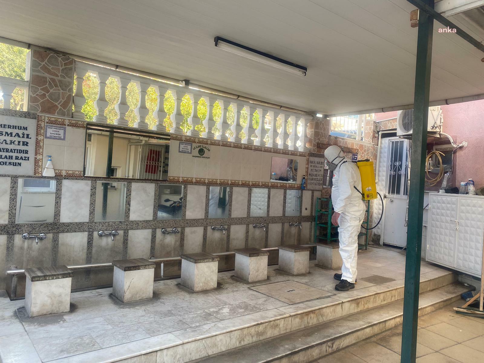 BAYRAKLI BELEDİYESİ, CAMİLERDE HİJYEN ÇALIŞMALARINI SIKLAŞTIRDI