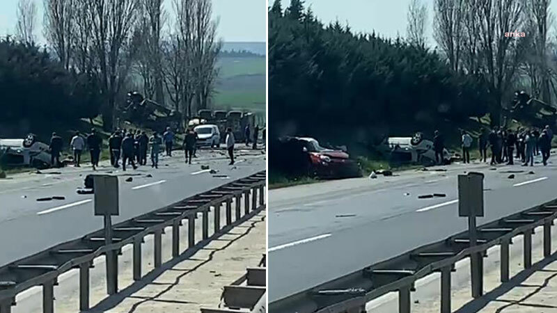 İSTANBUL SİLİVRİ TEM OTOYOLU'NDA KAZA: 6 KİŞİ HAYATINI KAYBETTİ, 2 KİŞİ YARALANDI